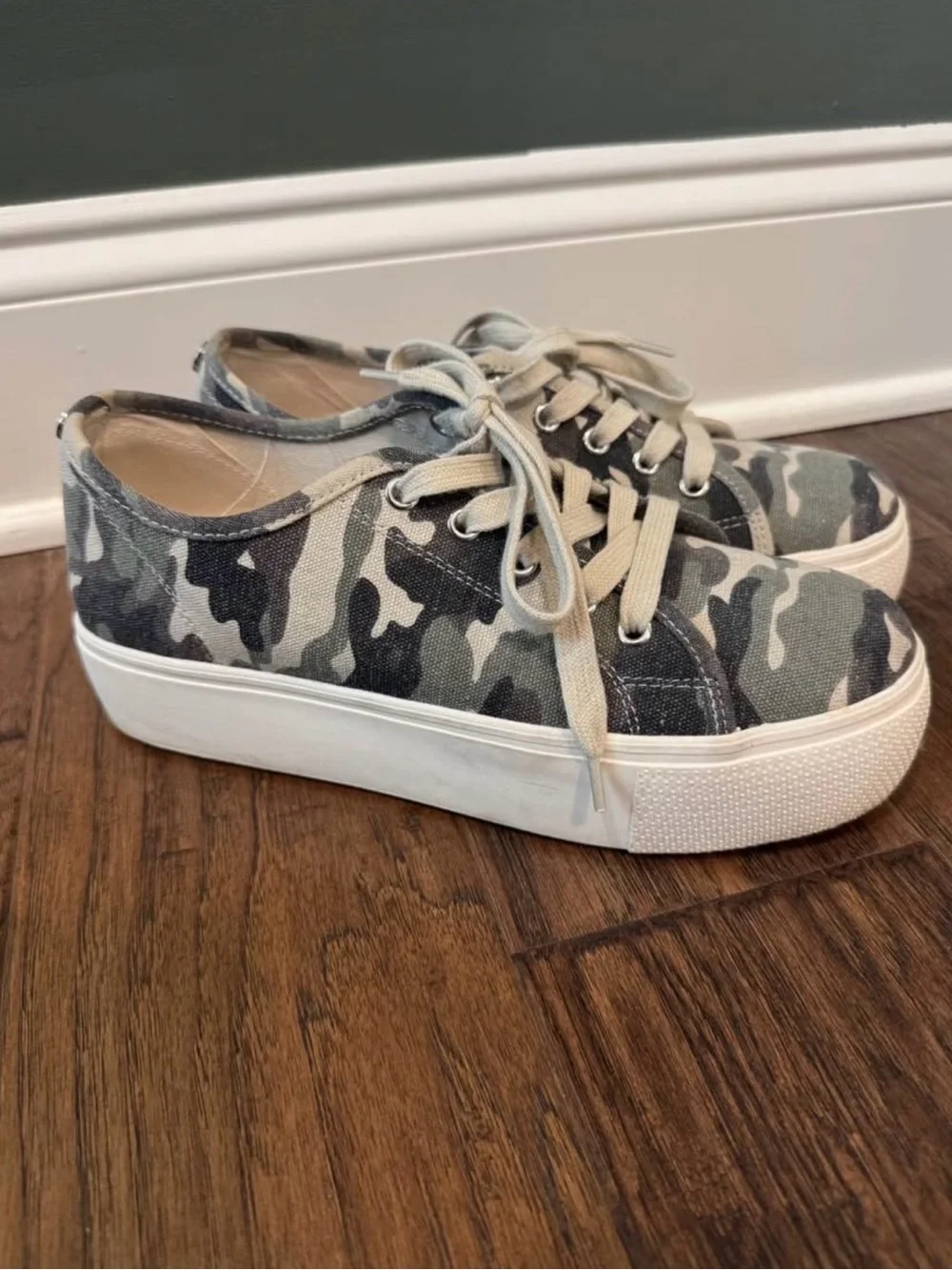 Steve Madden Women's Camouflage Platform Sneakers